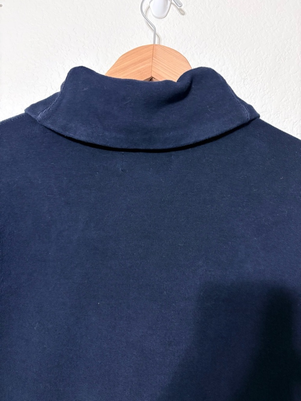 Polo Ralph Lauren Navy Shawl-Collar Sweater‎ with Orange Pony Logo XL Very Soft - Picture 6 of 14